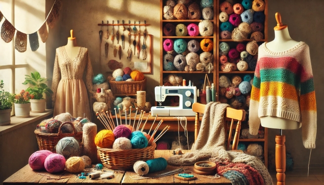 Stricken und Nähen