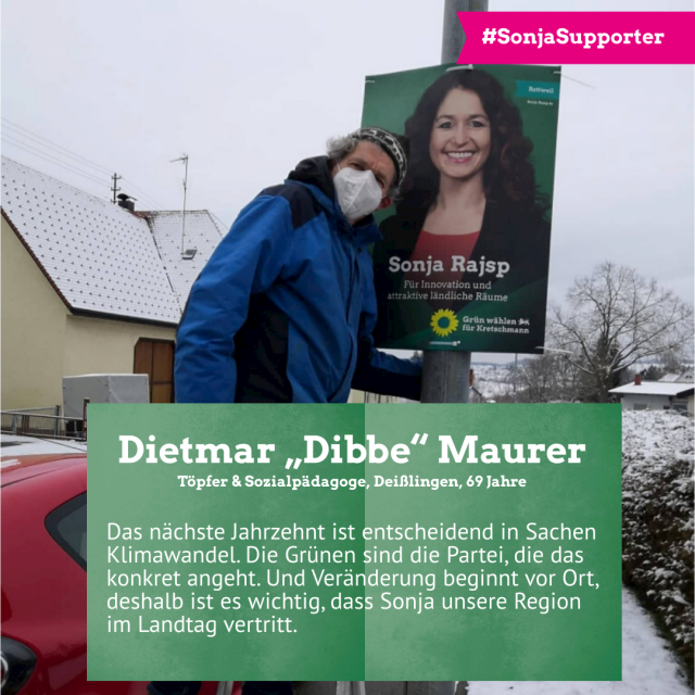 Dietmar Dibbe Maurer für Sonja Rajsp
