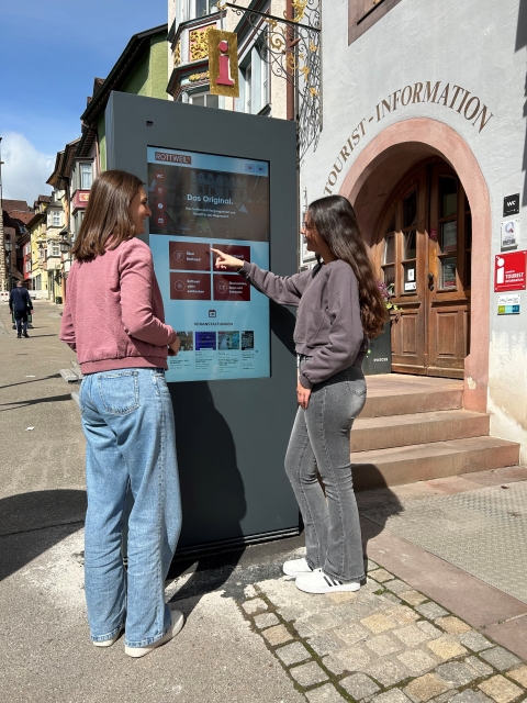 Digitale Stele informiert über Rottweil