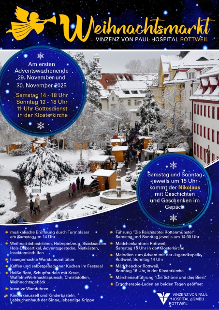 Weihnachtsmarkt Vinzenz von Paul Hospital