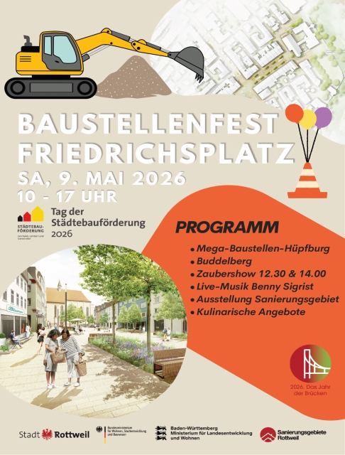 Alles neu macht der Mai: Baustellenfest auf dem Friedrichsplatz