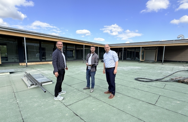Im „Huckepack-Kindergarten“ gehen die Arbeiten zügig voran