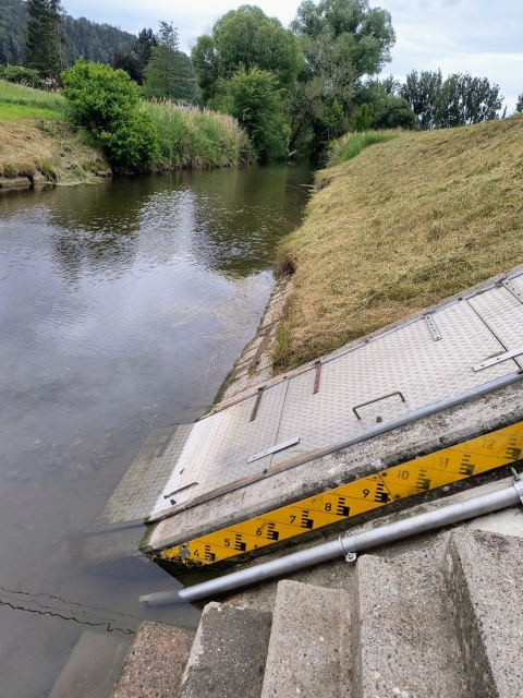 Niedrige Wasserstände in Bächen und Flüssen