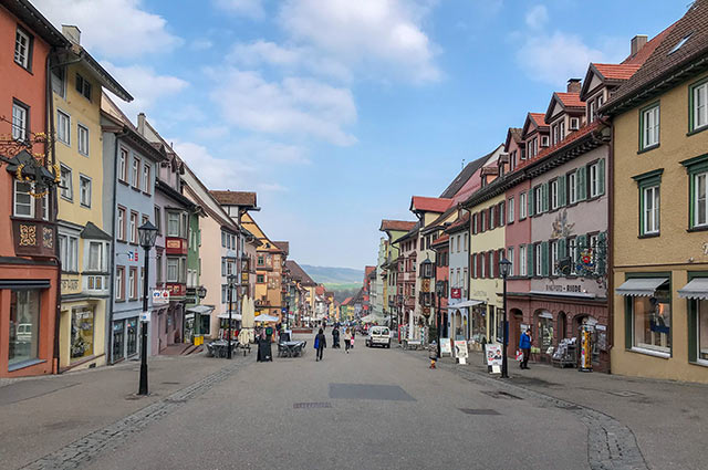 Rottweiler Innenstadt am Donnerstag nachmittag