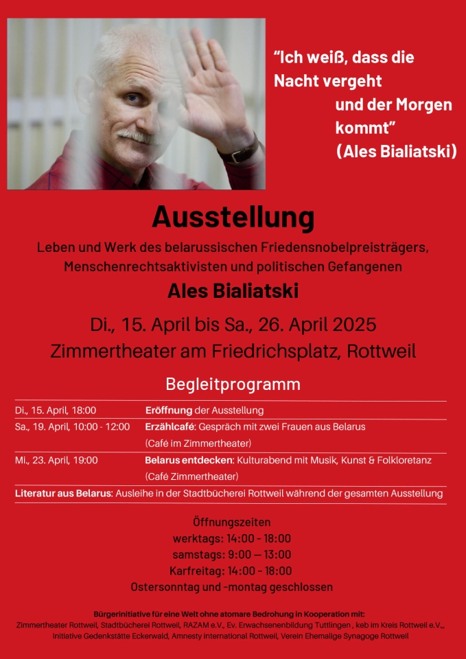 Ales Bialiatski - Leben und Werk des belarussischen Menschenrechtlers und Friedensnobelpreisträgers
