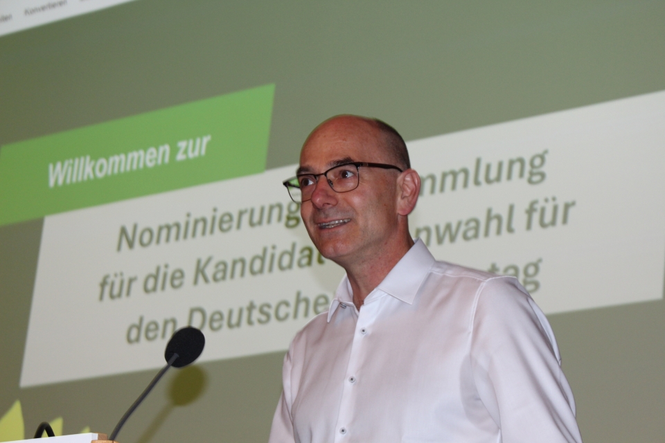 Andreas Ragoschke-Schumm ist der Bundestagskandidat der Grünen
