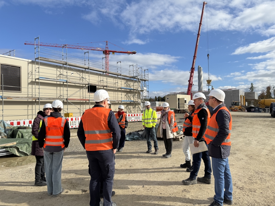 Begleitgruppe JVA und Gemeinderat besichtigen Großbaustelle der neuen Justizvollzugsanstalt Rottweil