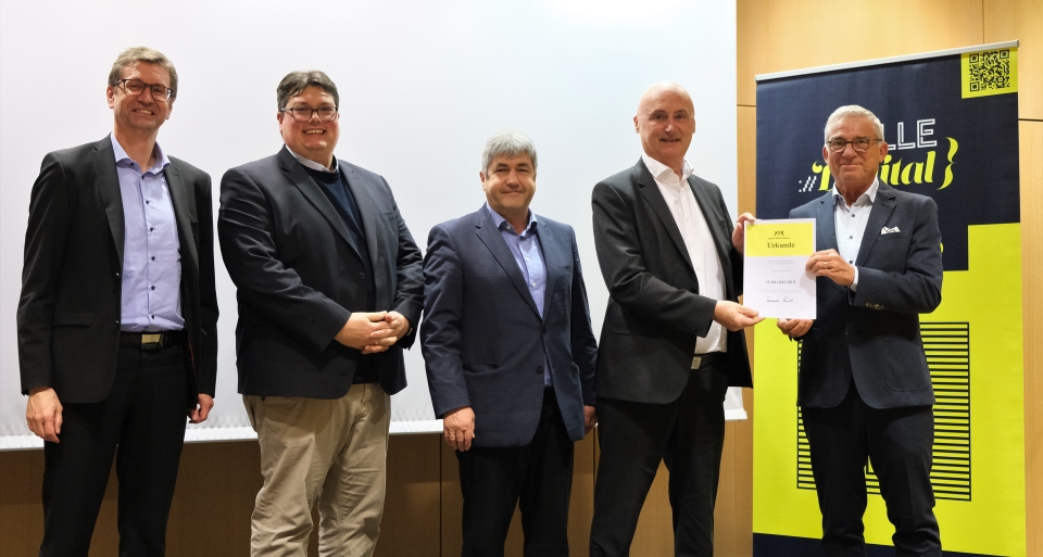 Breitbandteam holt 17 Millionen in Stuttgart ab