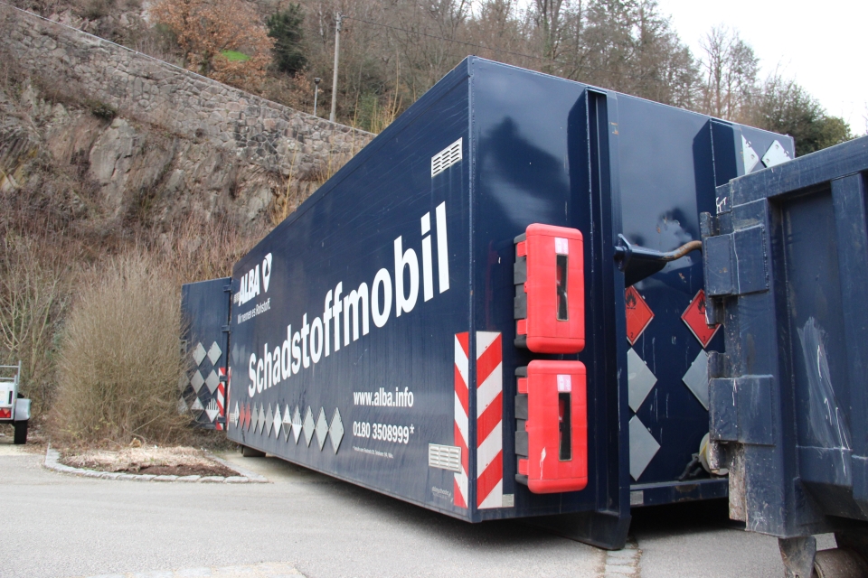 Das Schadstoffmobil ist unterwegs