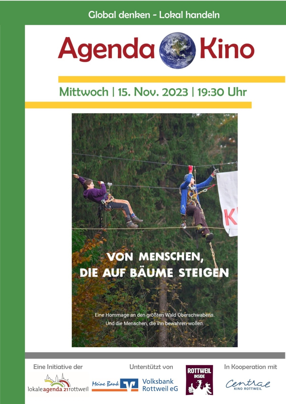 Agenda-Kino: Von Menschen, die auf Bäume steigen