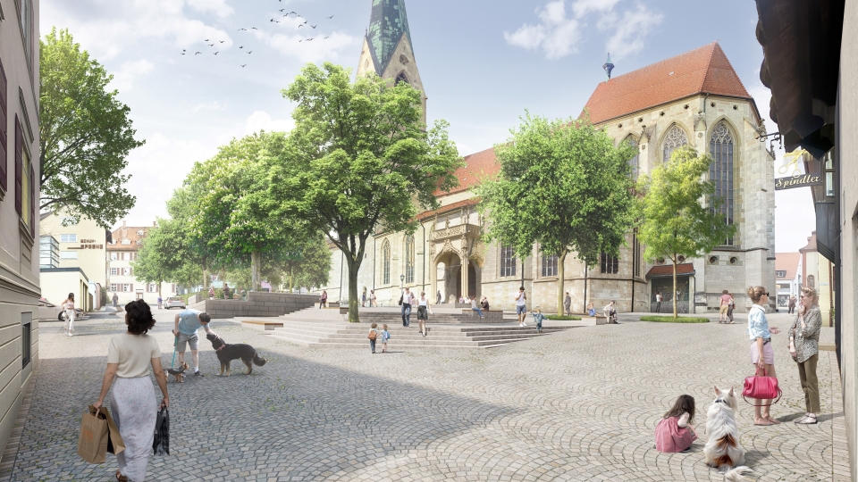 Großzügige Freitreppe setzt den Münsterplatz neu in Szene