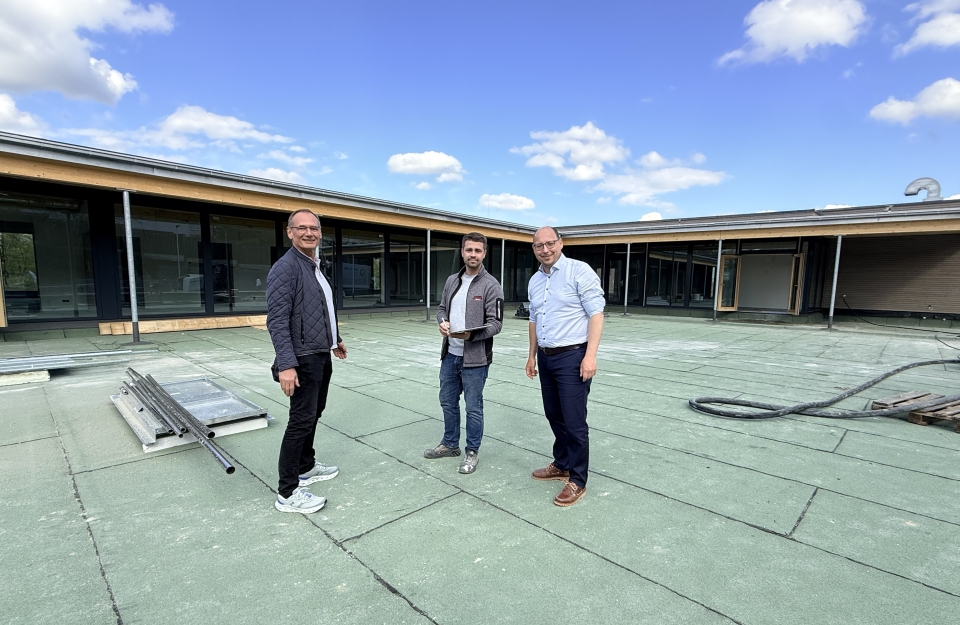 Im „Huckepack-Kindergarten“ gehen die Arbeiten zügig voran