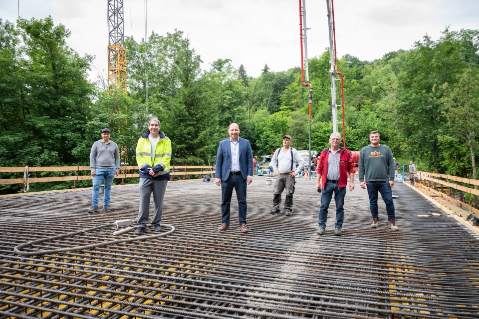 Neue Neckarbrücke bei der Spittelmühle