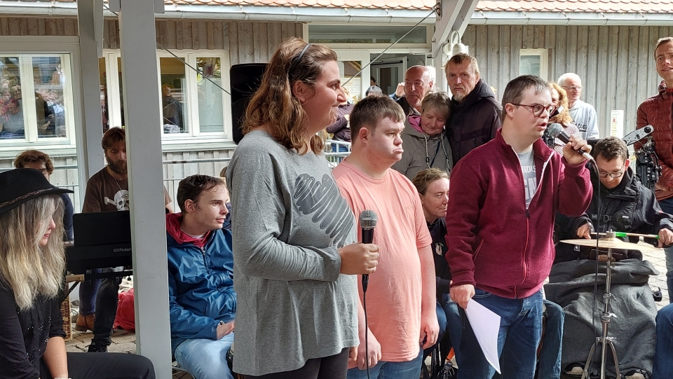 Öffentliche Probe der Inklusionsband „Simply Luckies“