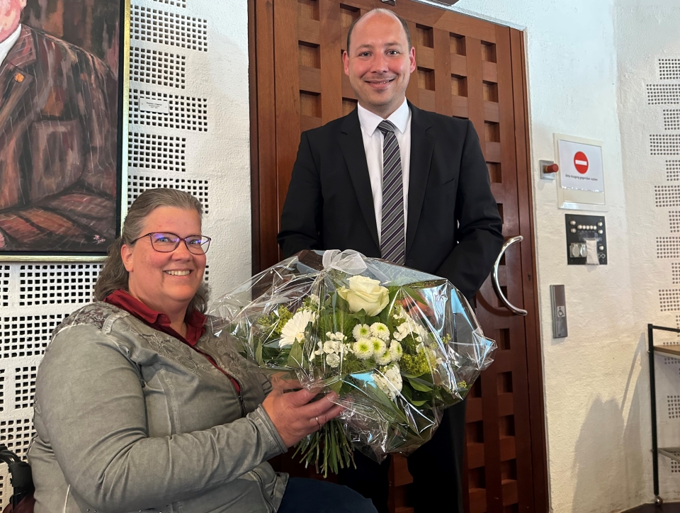 Ruth Gronmayer mit OB Dr. Christian Ruf
