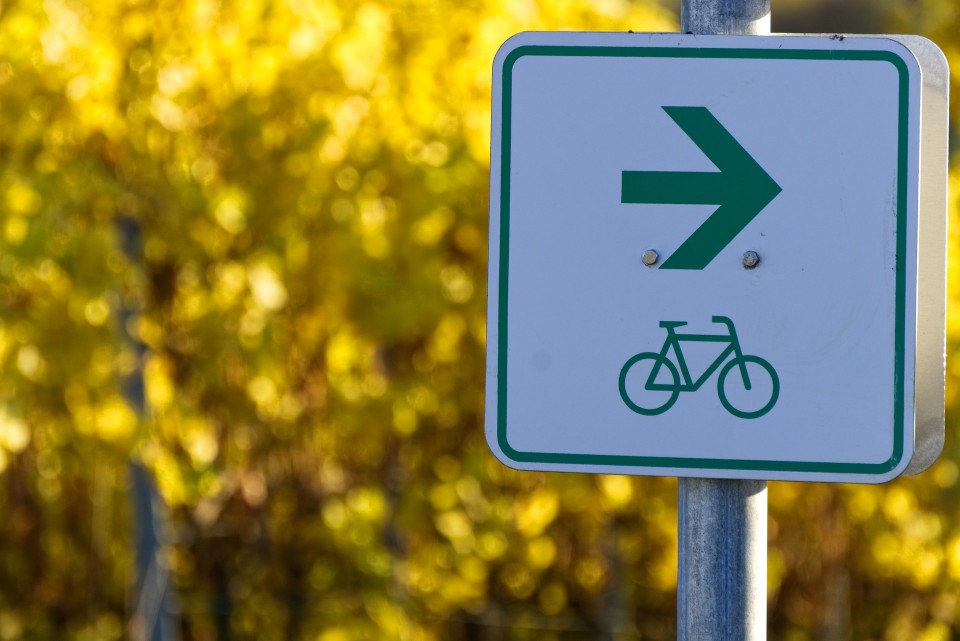 Schild Fahhradweg