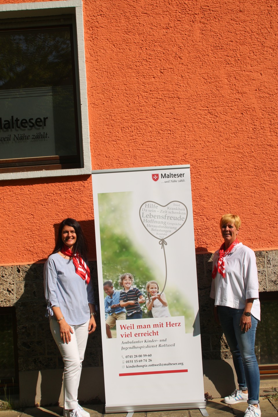 Sigrun Butschek und Daniela Weiss vom Malteser Hospizdienst