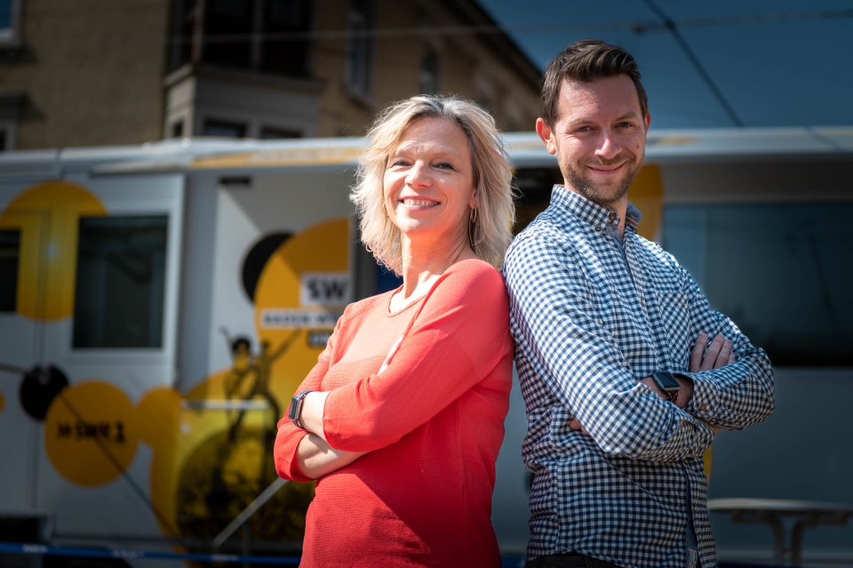 SWR1-Moderatoren Stefanie Anhalt und Corvin Tondera-Klein