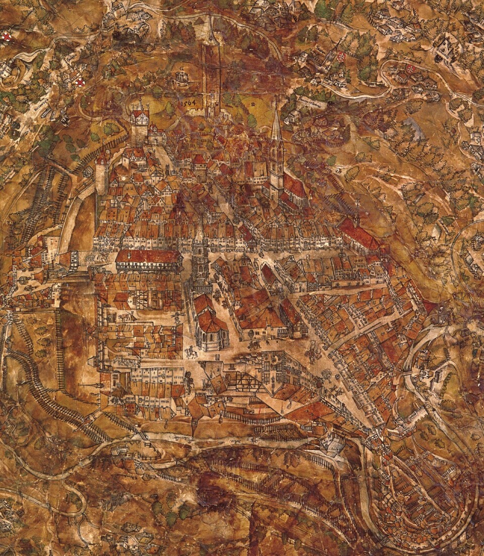 Die PÃ¼rschgerichtskarte zeigt nicht nur GebÃ¤ude, sondern auch das Alltagsleben in der Stadt